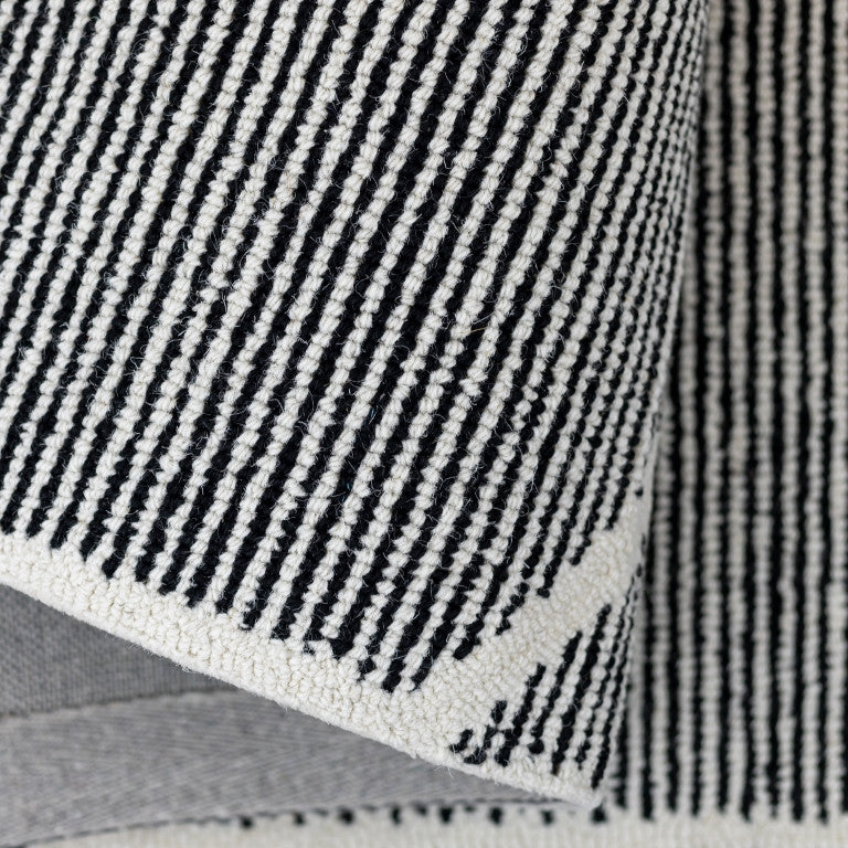 Joris Geometric Rug - 9' x 12' - Black