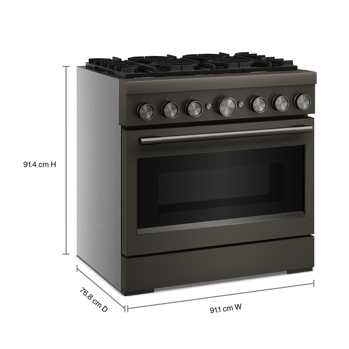 KitchenAid Black Ore Slide-In Range (5 cu. ft.) - KFDS936SBE