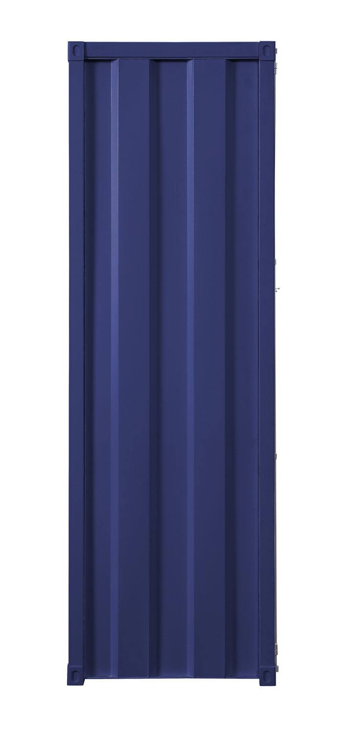 Konto Industrial Tall Wardrobe - Blue