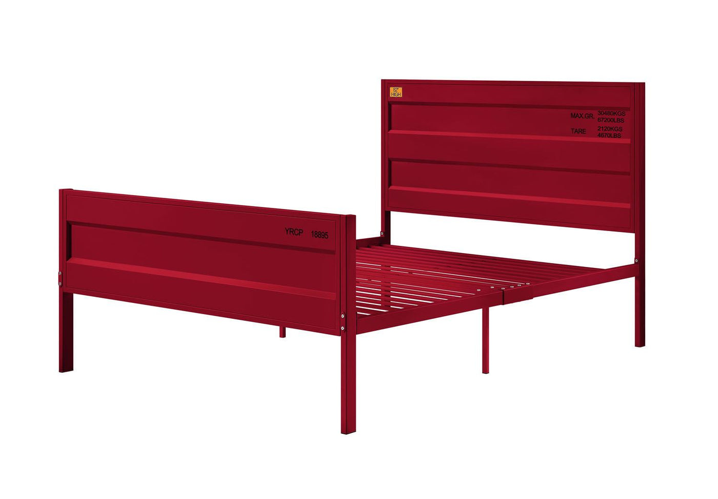 Konto Industrial Full Bed - Red