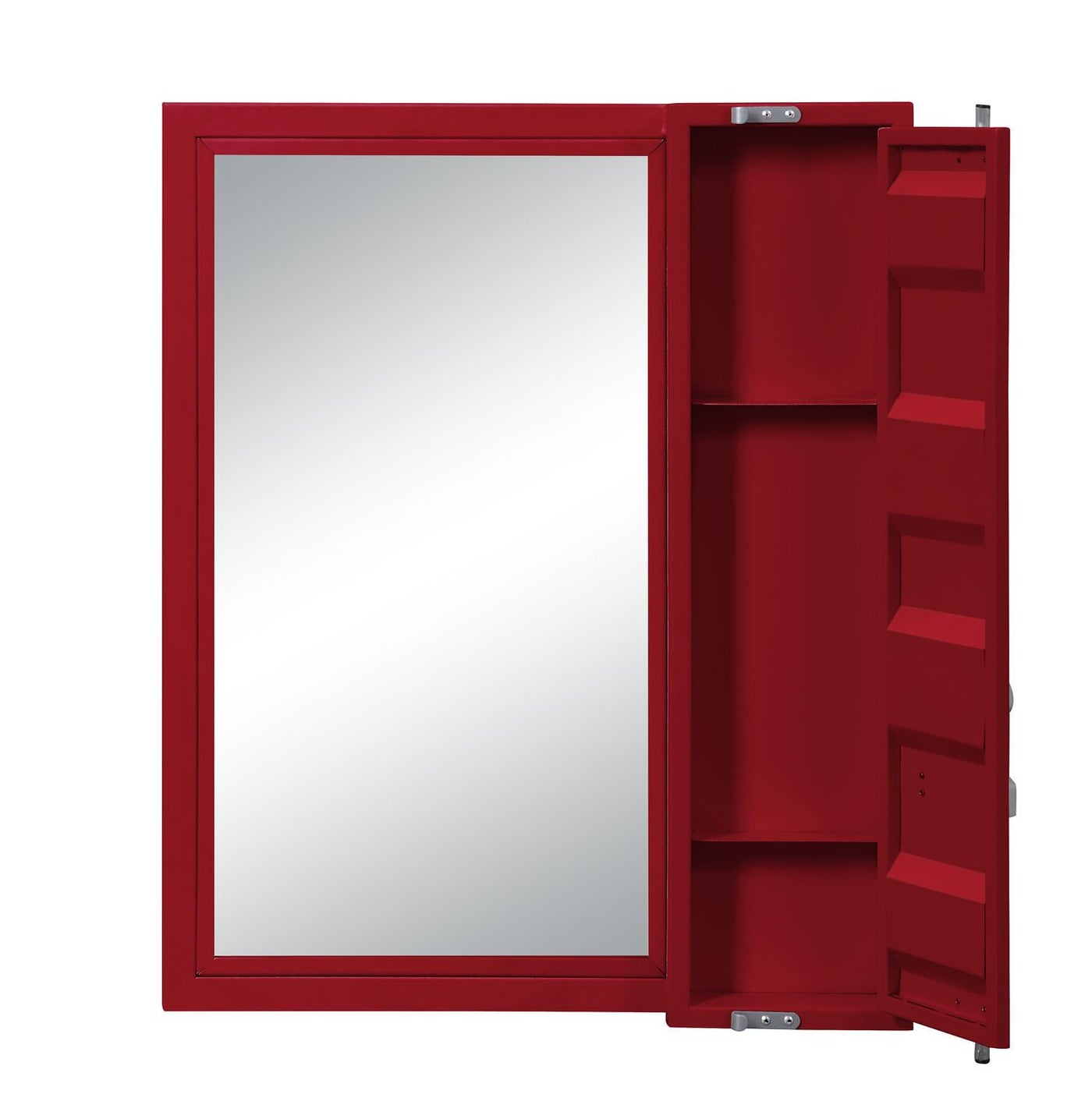 Konto Industrial Vanity Mirror - Red