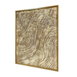 Fresh Perspective Textured Art - Light Brown/Gold