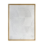 Fresh Perspective Textured Art - Light Brown/White