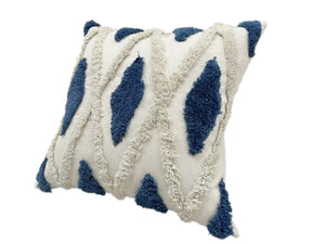 Sentiment de connexion Coussin décoratif – bleu, blanc