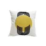 Free Spirit 18 x 18" Cushion - Mustard, White and Black