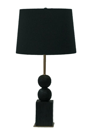 En harmonie Lampe sur table - noir, or