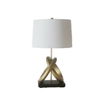 In Harmony Table Lamp - White, Gold