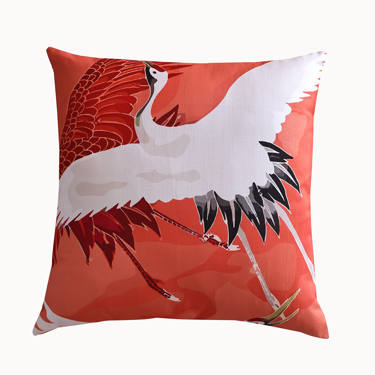 Summer Breeze Outdoor Decorative Accent Cushion - Crane