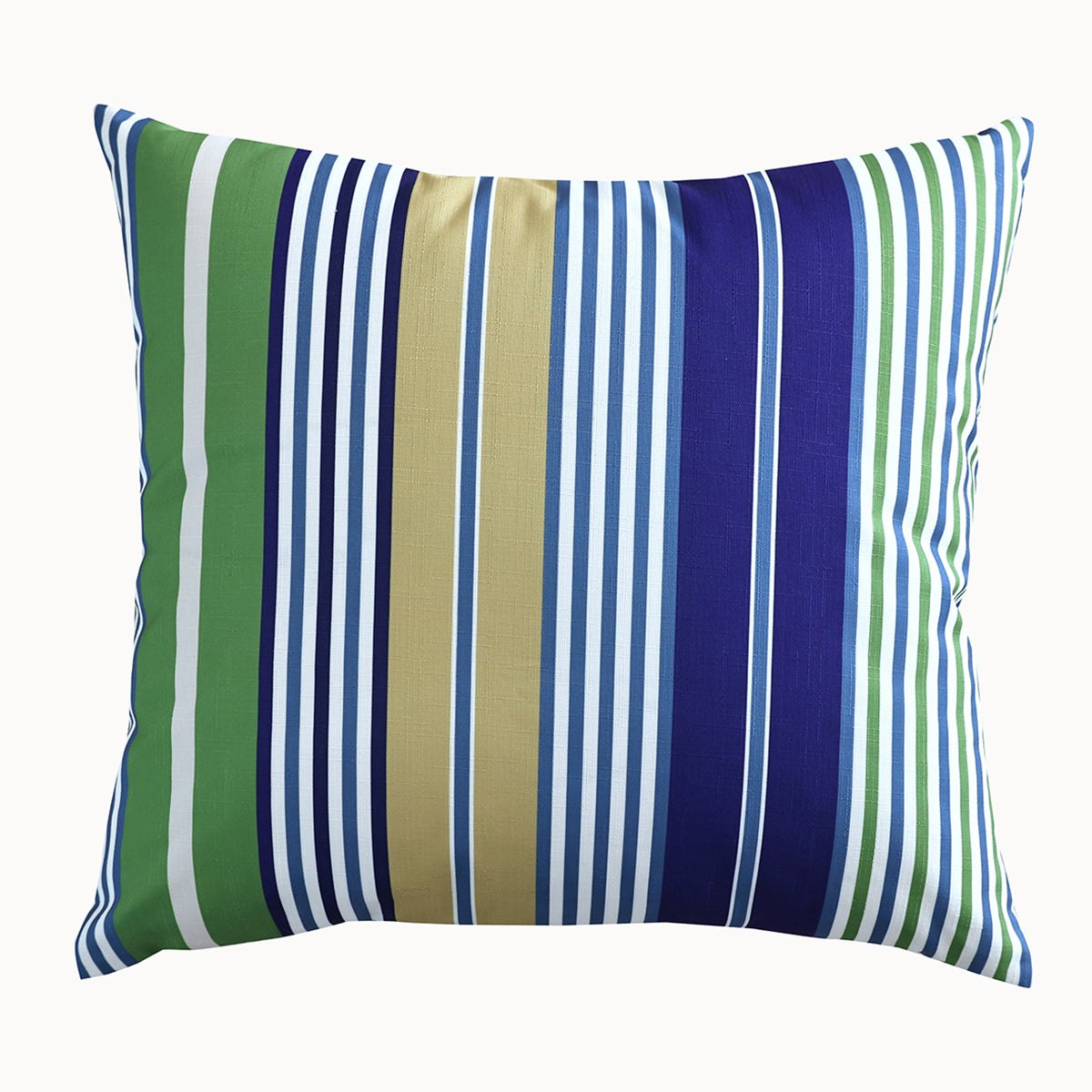 Summer Breeze Outdoor Decorative Accent Cushion - Blue Stripes