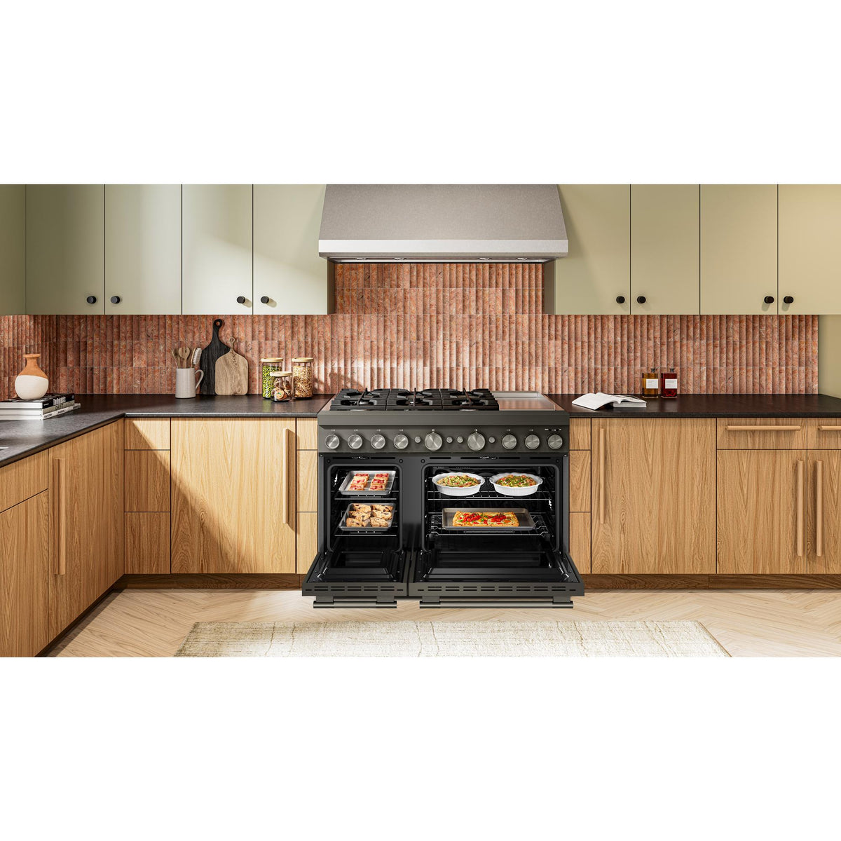 KitchenAid Black Ore Slide-In Range (6 cu. ft.) - KFDD948SBE
