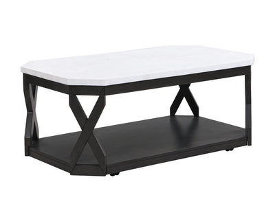 Hadyn Table de centre – Marbre et gris foncé