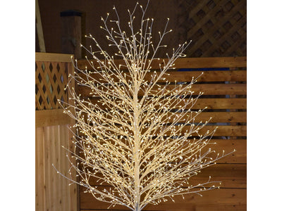 Holiday Glam 82" Micro Dot Light Tree - White / Warm White LED