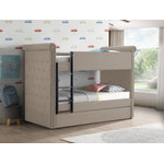Jamboree Twin Bunk Bed with Trundle – Beige