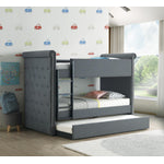 Jamboree Twin Bunk Bed with Trundle – Grey