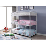 Tripley I - Twin Bunk Bed - White