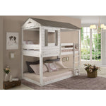 Aldgate Rustic Treehouse Twin Bunk Bed - White