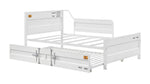 Konto Industrial Twin Daybed with Trundle - White