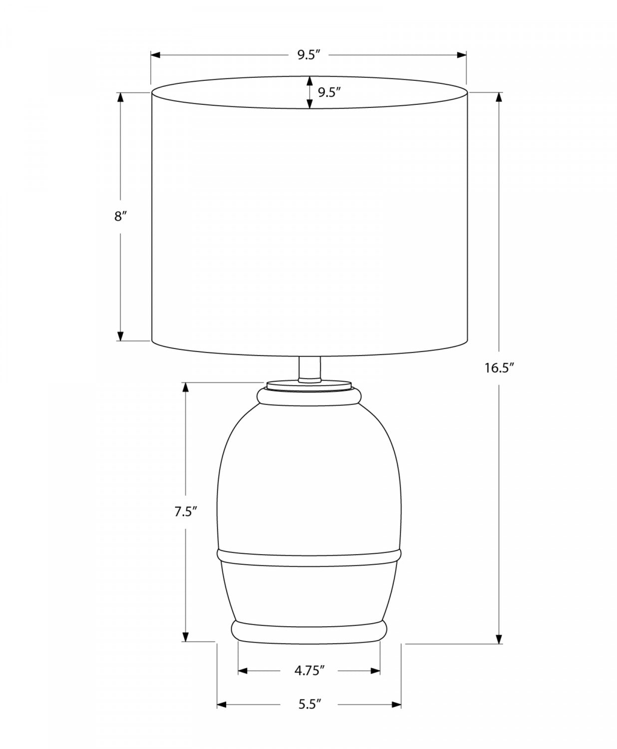 Harbor Table Lamp - Cream