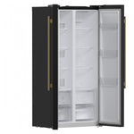 Forno Salerno 15.6 Cu.Ft. 33" Black Freestanding Side-by-side Refrigerator - FFRBI1805-33BLK