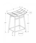 Baffin Counter Stool - Black/Grey - Set Of Two