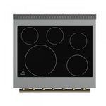 Forno Paolo White Freestanding Electric Range with True Convection (4.38 Cu. Ft.) - FFSEL6011-30WHT