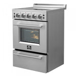 Forno Loiano 24" Stainless Steel Freestanding Electric Range (2.3 Cu. Ft.) - FFSEL6099-24