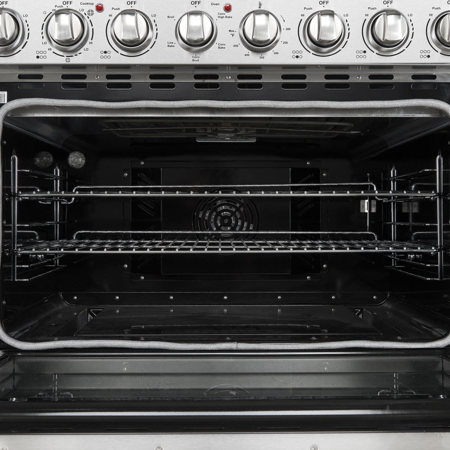 Forno Paolo 36" Stainless Steel Freestanding Electric Range with True Convection (5.44 Cu. Ft.) - FFSEL6011-36