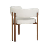 Rhett Dining Chair - Cream/Walnut - Set of Two