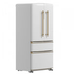 Forno Luigi 33" 18 Cu.Ft. White French Door Refrigerator - FFFFD1791-33WHT