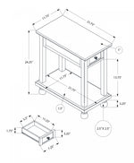 Cova Side Table - Espresso