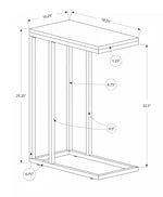 Zivo Side Table - Espresso/Bronze