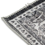 Aura Traditional Rug - 6' x 9' - Black /White