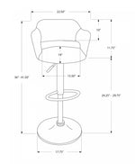 Husdon Bar Stool - Grey