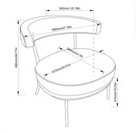 Britta Accent Chair - Cream