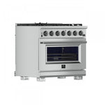 Forno Capriasca 36" Stainless Steel Freestanding Gas Range (5.36 Cu. Ft.) - FFSGS6260-36