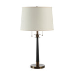 Noe Table Lamp - Dark Antique Brass/Matte Black