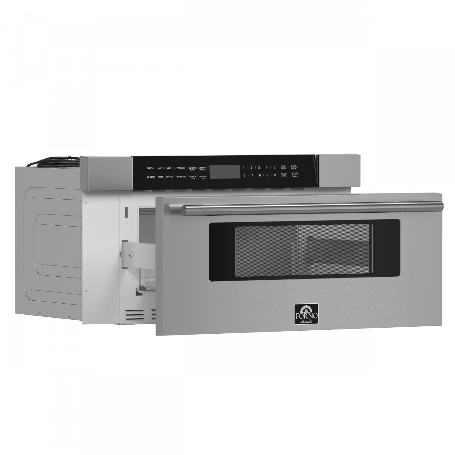 Forno Capoliveri Stainless Steel 30" Built-In Microwave Drawer (1.2 Cu. Ft.) - FMWDR3000-30