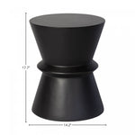 Gavrin Hourglass Side Table - Black