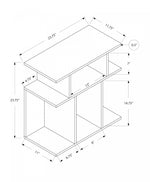 Seville Side Table - Black/Grey