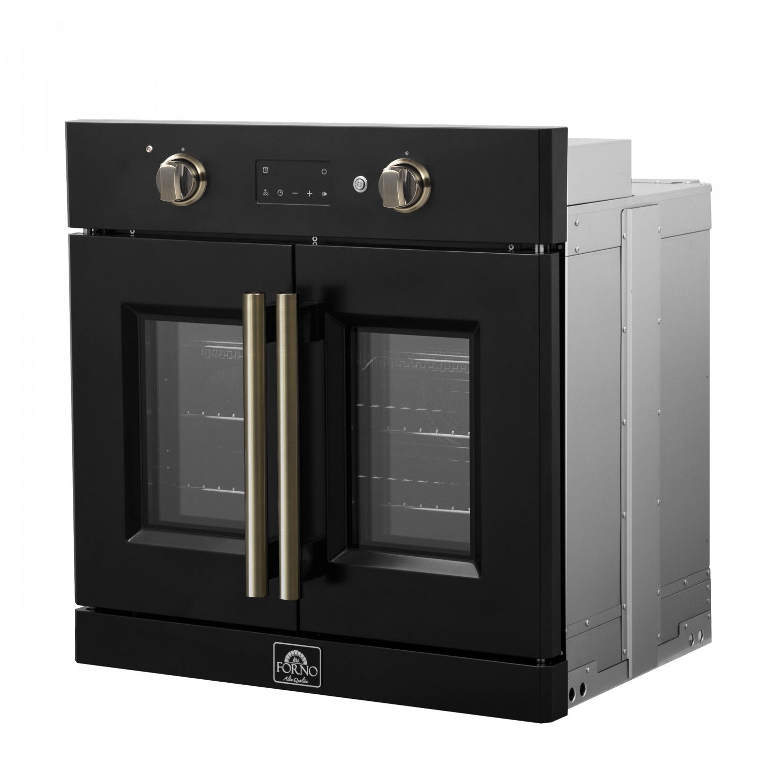 Forno Asti Black 30" Electric Wall Oven with True Convection and Air Fry (3.68 Cu. Ft.) - FBOEL1333-30BLK