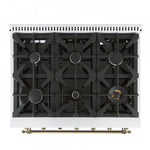 Forno Antico 36" White Dual Fuel Range (4.5 Cu. Ft.) - FFSGS6113-36WHT