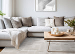 Luxury Plush Textured Shapes Area Rug - 5' X 8' - Cream