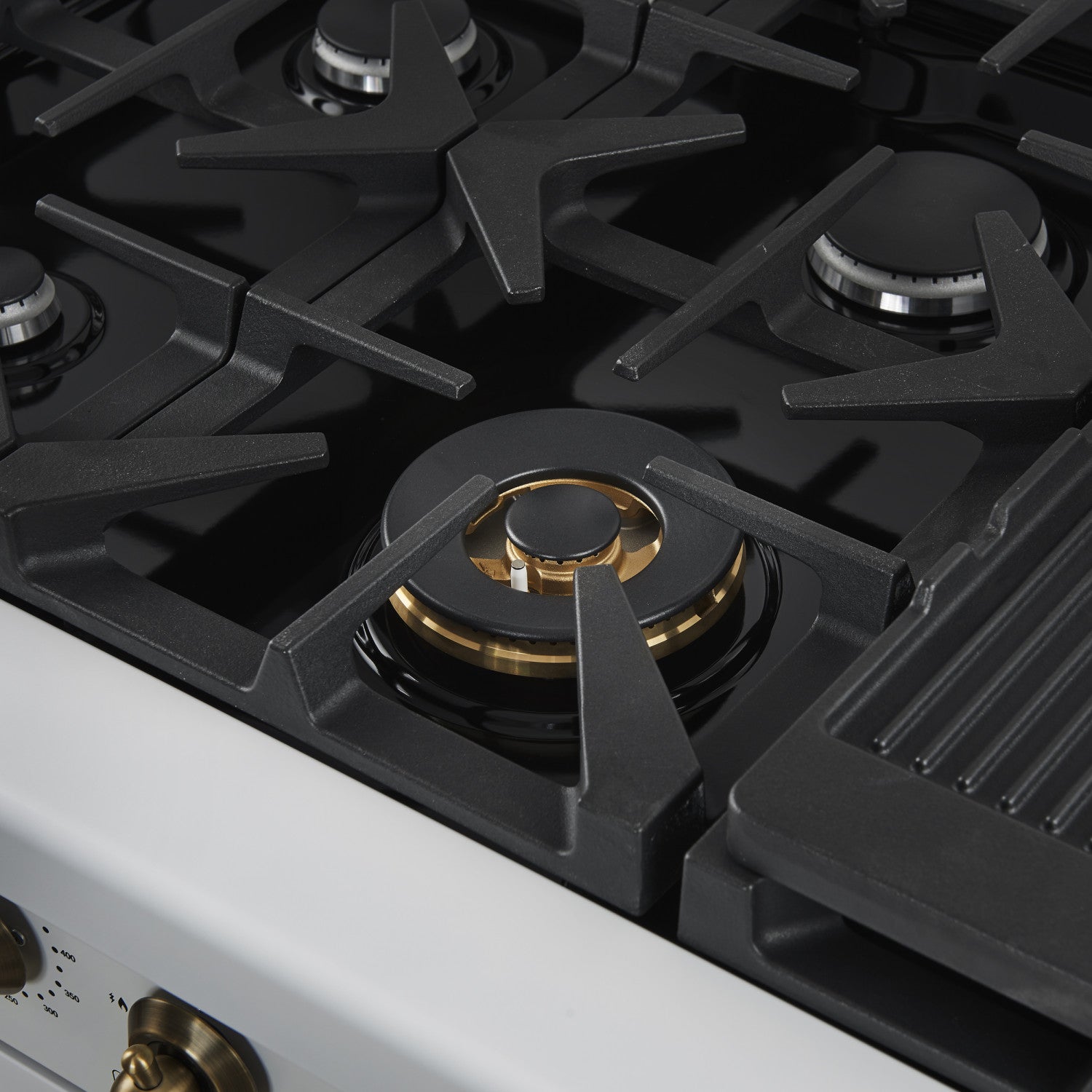 Forno Antico 48" White Freestanding Double Oven Gas Range (5.5 Cu. Ft.) - FFSGS6219-48WHT