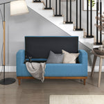 Elayne Ottoman Bench - Blue