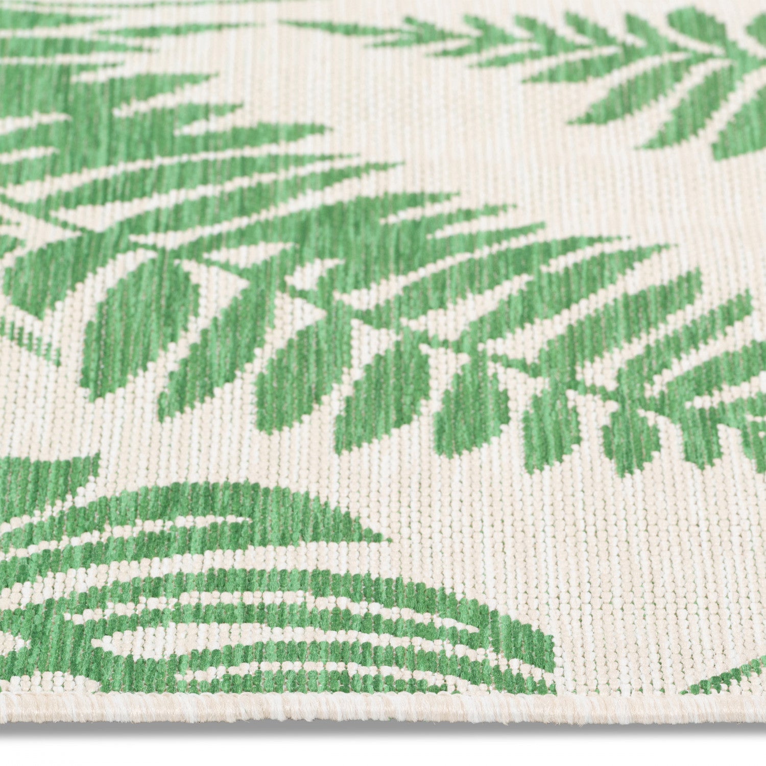 Cabana Palm Leaves Indoor/Outdoor Rug - 5' x 7' - Green