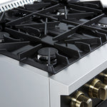 Forno Marco 30" Black Freestanding Gas Range (4.32 Cu. Ft.) - FFSGS6277-30BLK