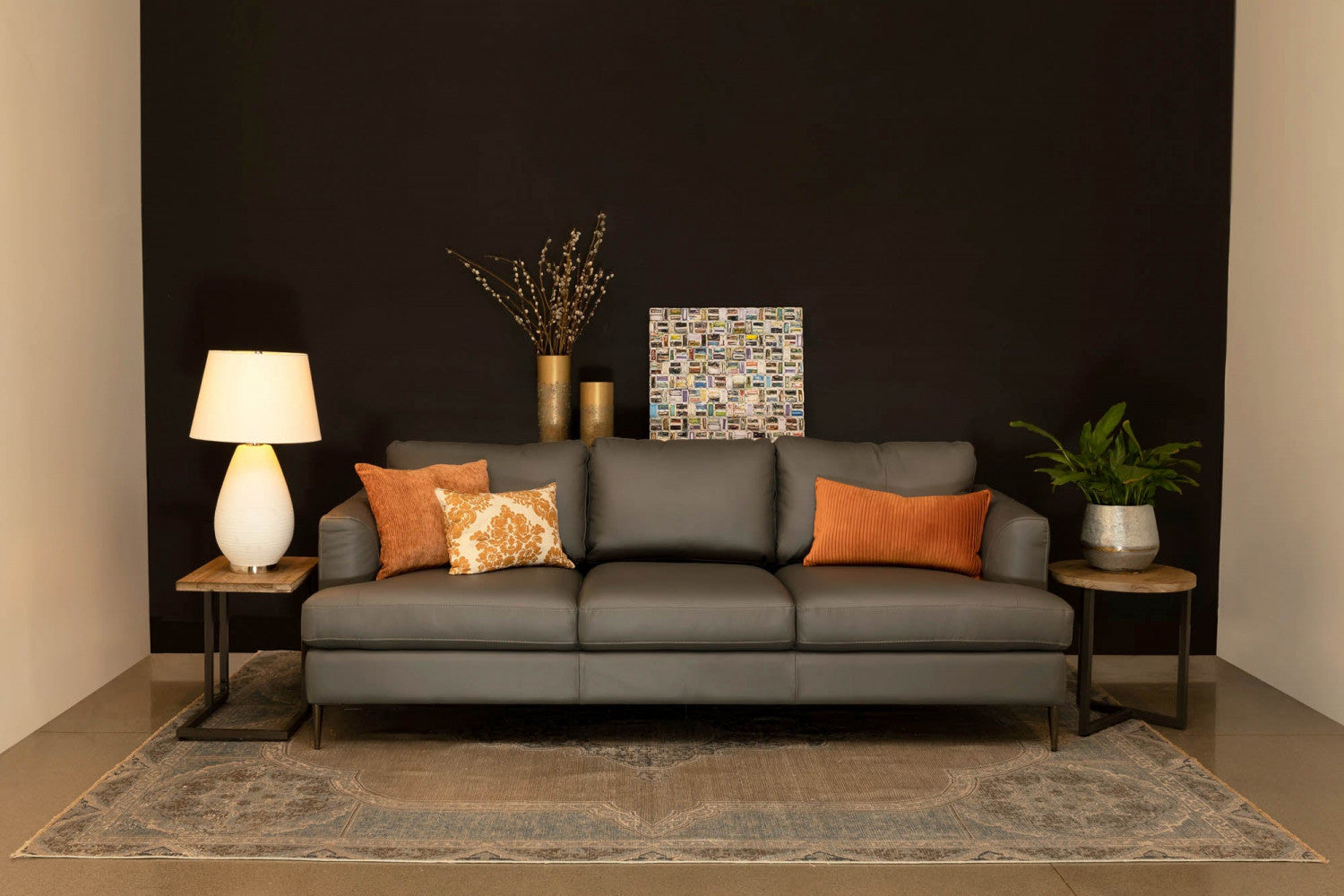 Liora Round Side Table - Greige