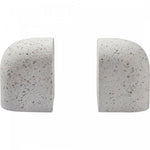 Bruna Bookends - White Speckled - Set of Two