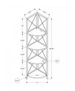 Zeva Bookcase - Marble Black