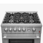 Forno Premium Stainless Steel Kitchen Package with French Door Refrigerator and Gas Range - FBDL-020-01-CAUS